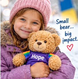 A Little Bear, A Big Christmas Promise: Giving Hope to Children in Ukraine