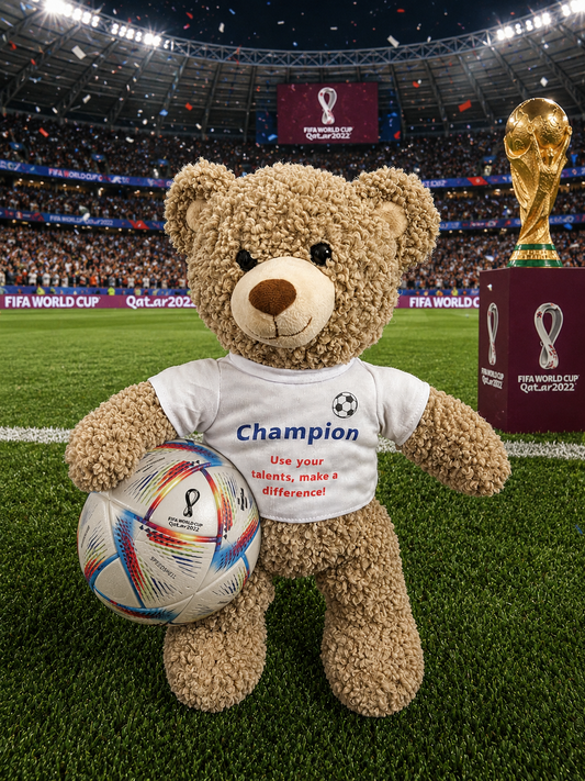 Champion Bear - a special edition Promise Bear to celebrate the World Cup 2026