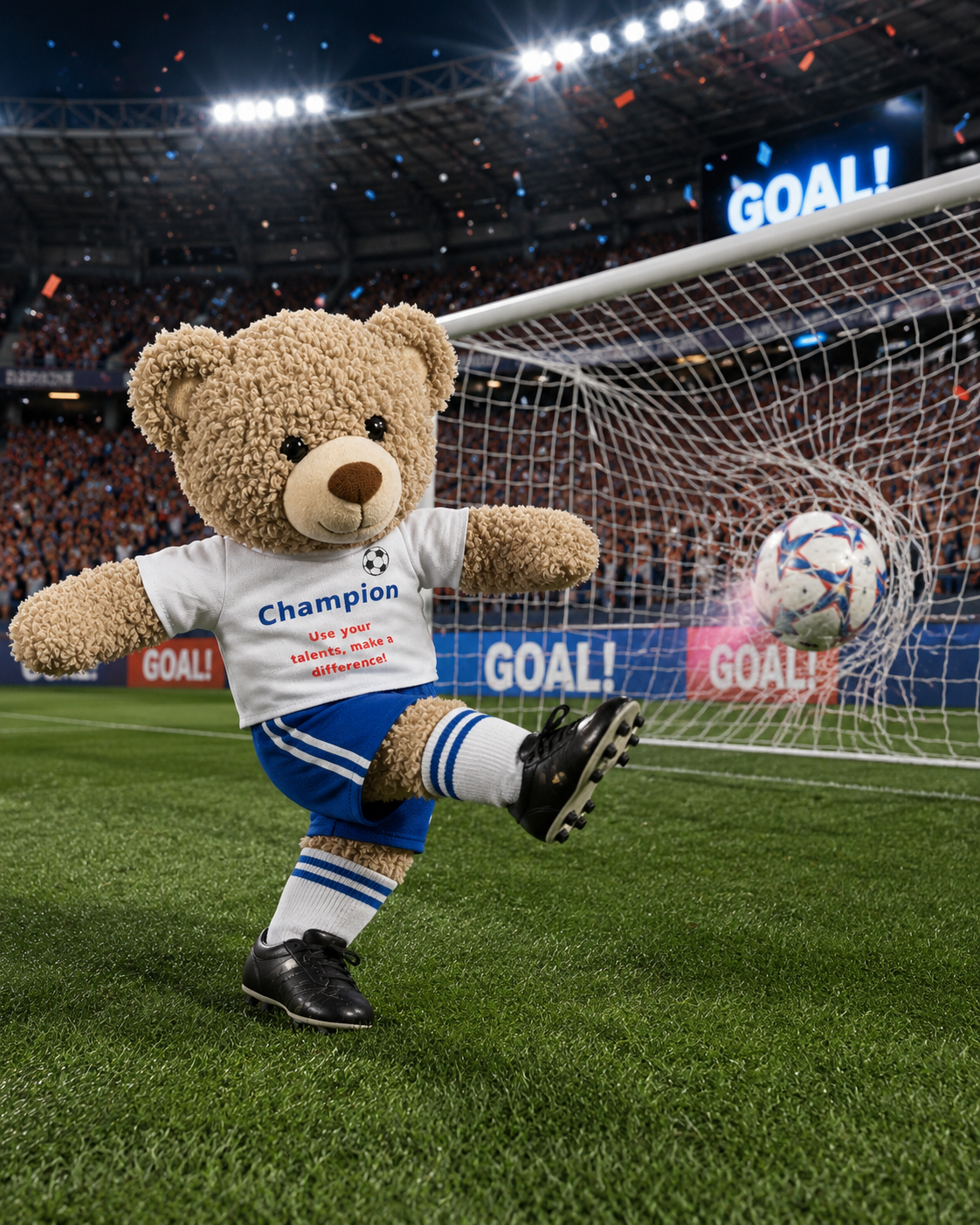 Champion Bear - a special edition Promise Bear to celebrate the World Cup 2026