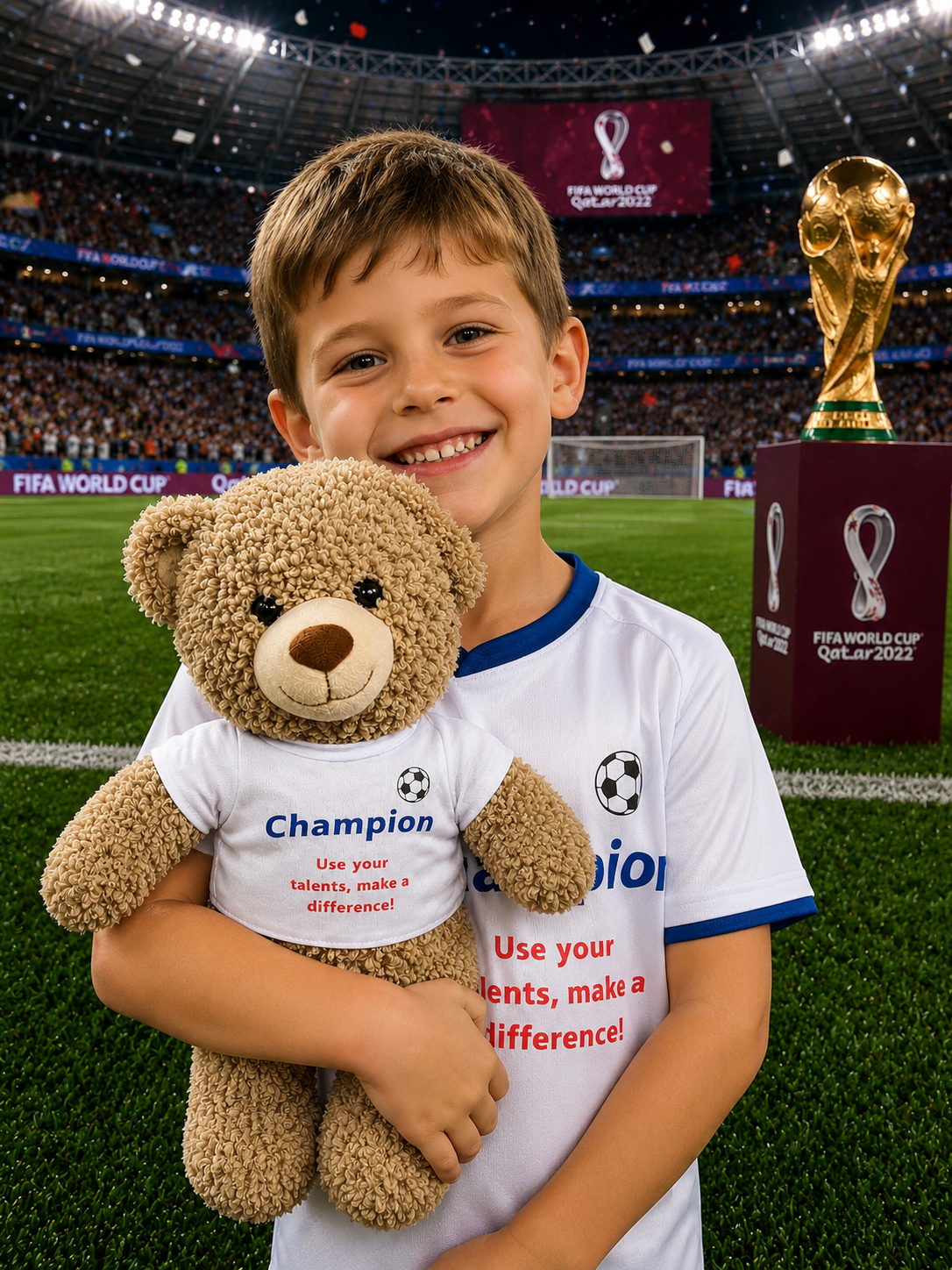 Champion Bear - a special edition Promise Bear to celebrate the World Cup 2026